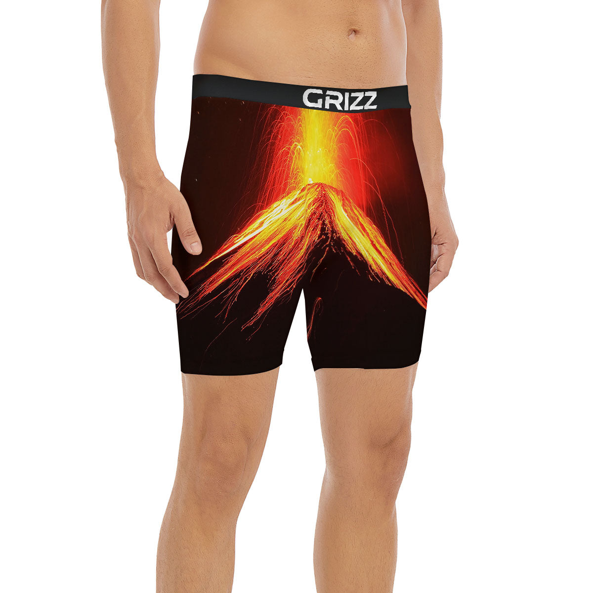 Weed Leaf Purple Print Pattern Boxer Briefs-grizzshop