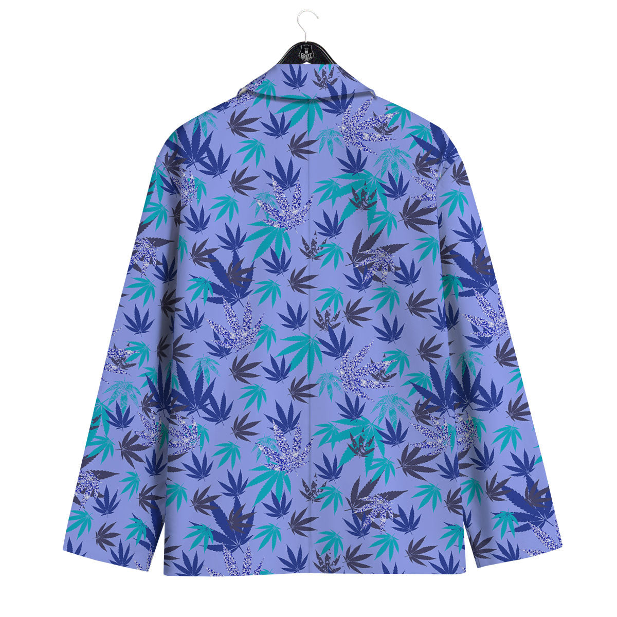 Weed Leaf Purple Print Pattern Men's Sport Coat-grizzshop