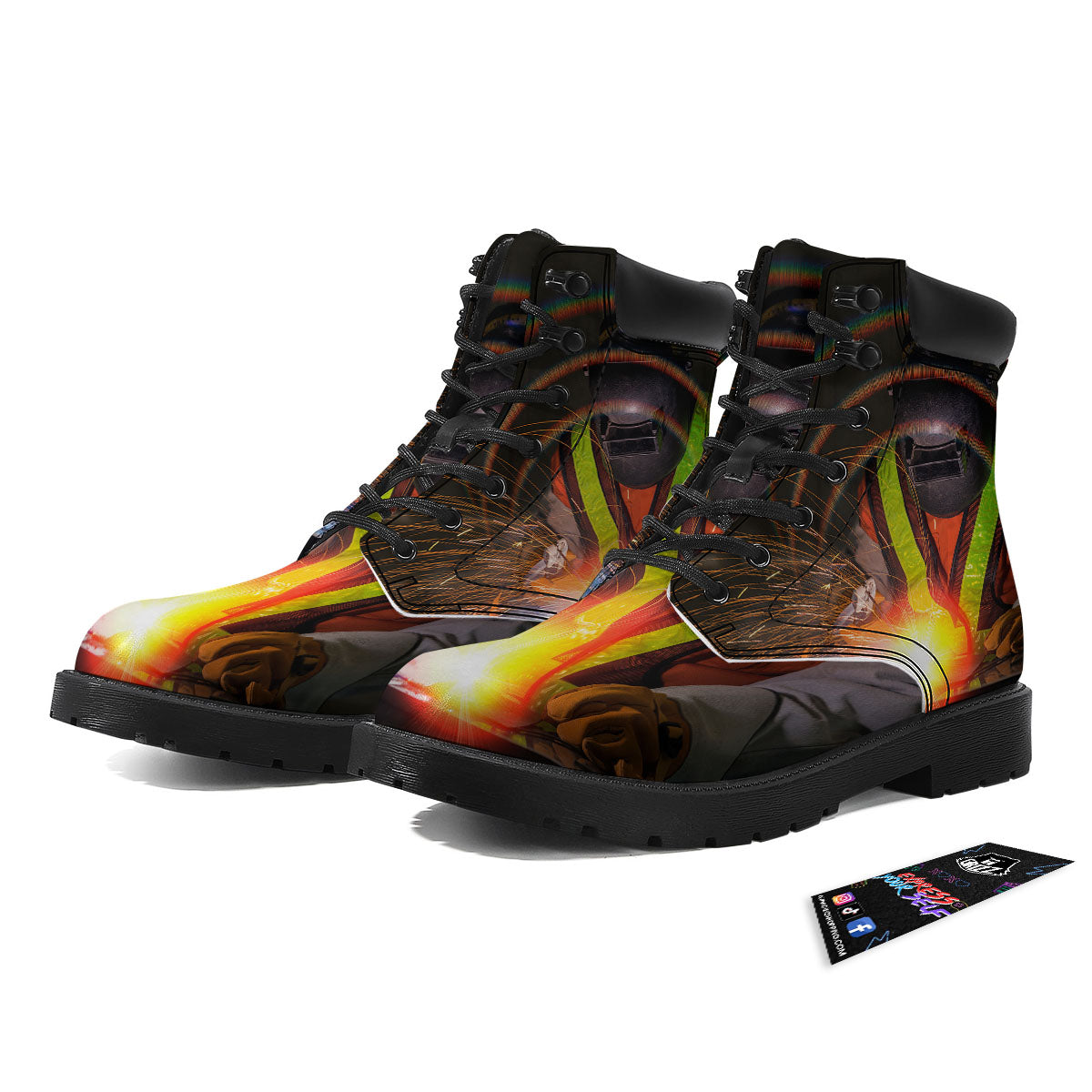 Welder Industrial Print Boots-grizzshop