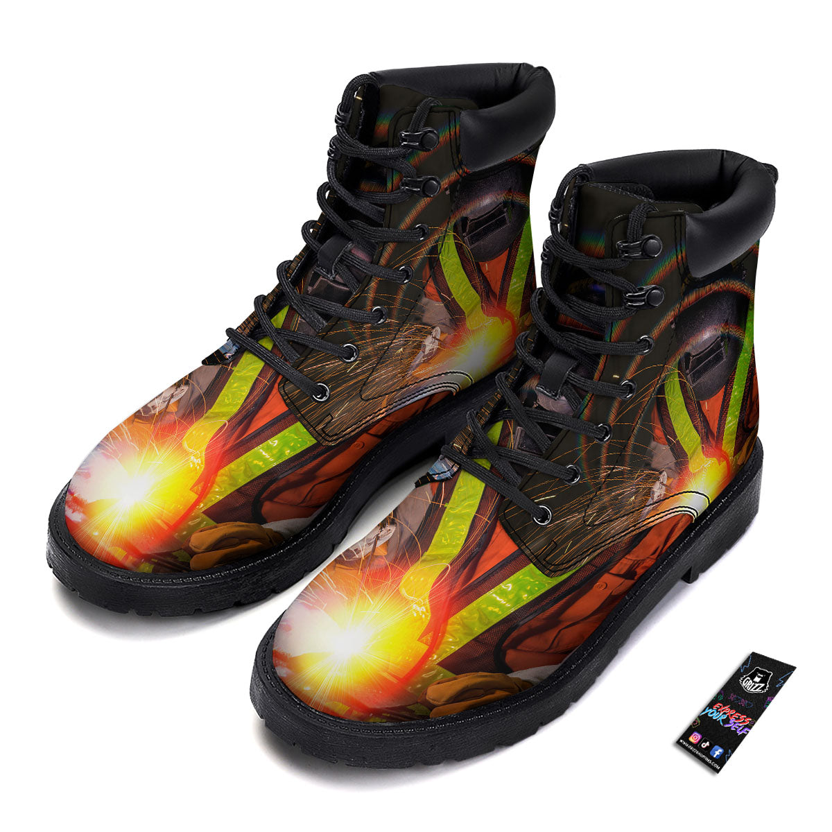Welder Industrial Print Boots-grizzshop
