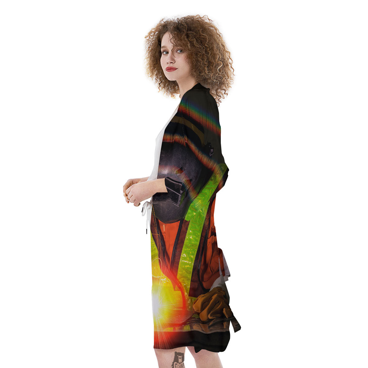Welder Industrial Print Kimono-grizzshop