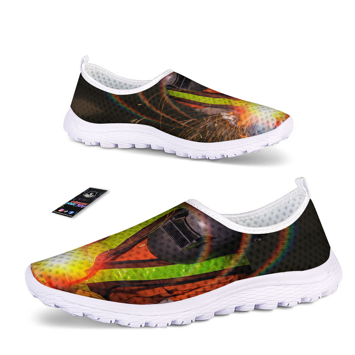 Welder Industrial Print Nurse Shoes-grizzshop