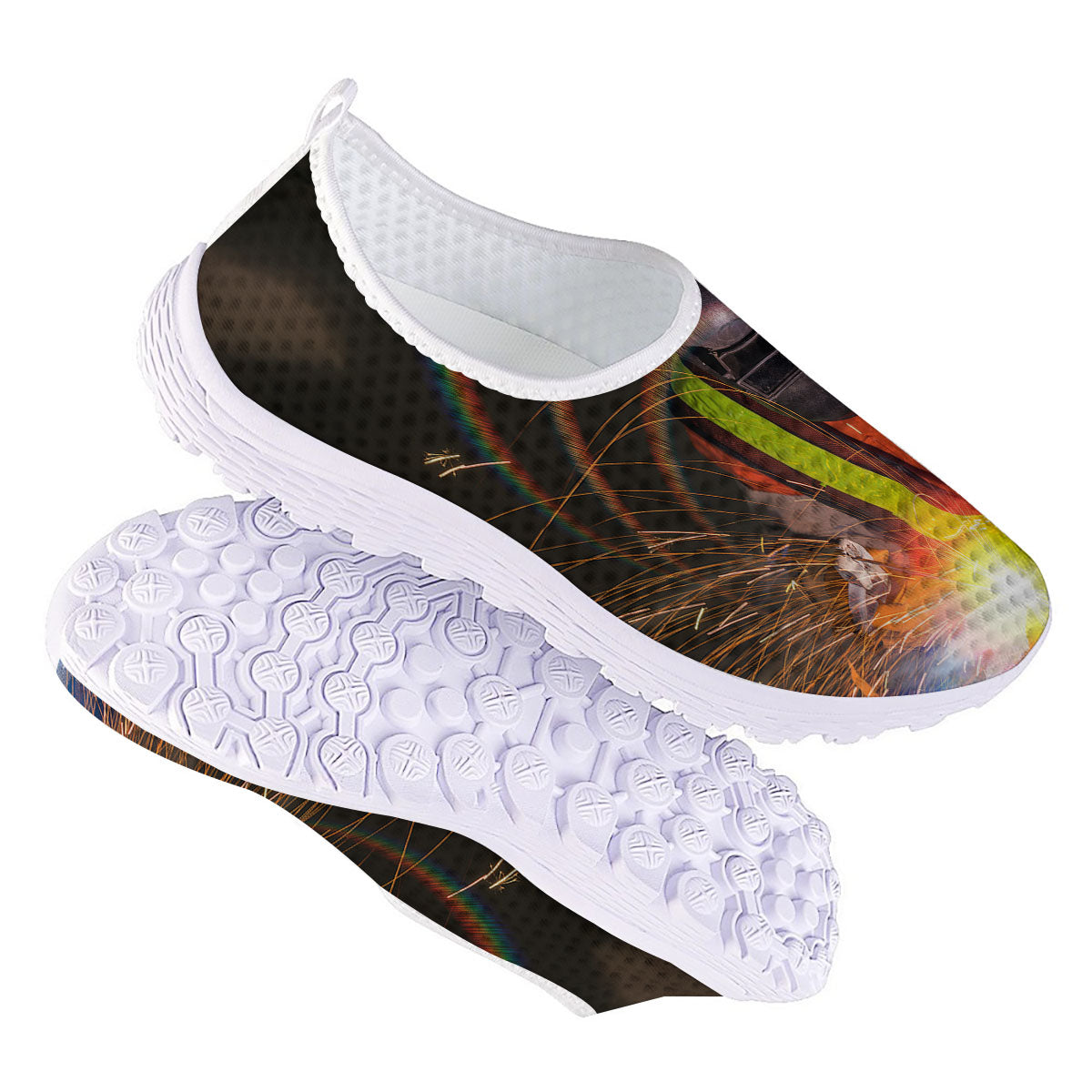 Welder Industrial Print Nurse Shoes-grizzshop