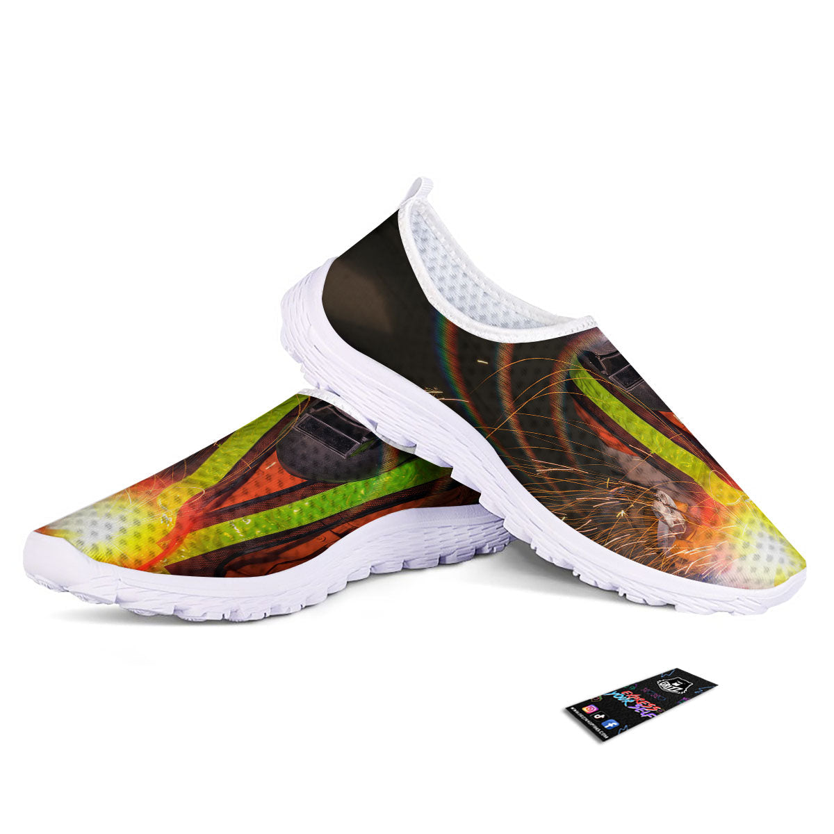 Welder Industrial Print Nurse Shoes-grizzshop