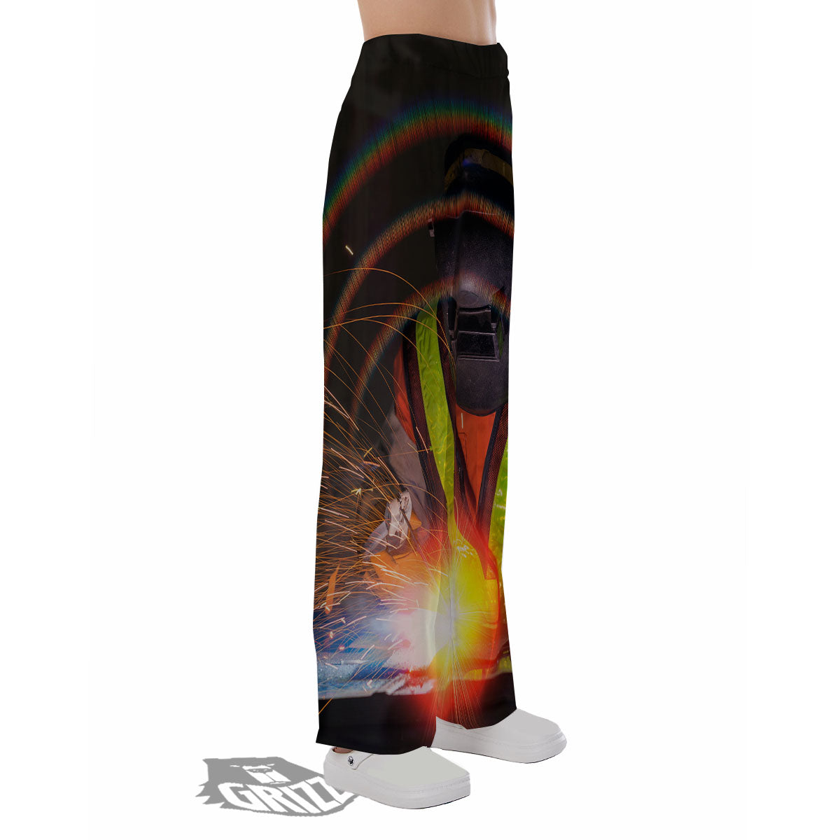 Welder Industrial Print Pajama Pants-grizzshop