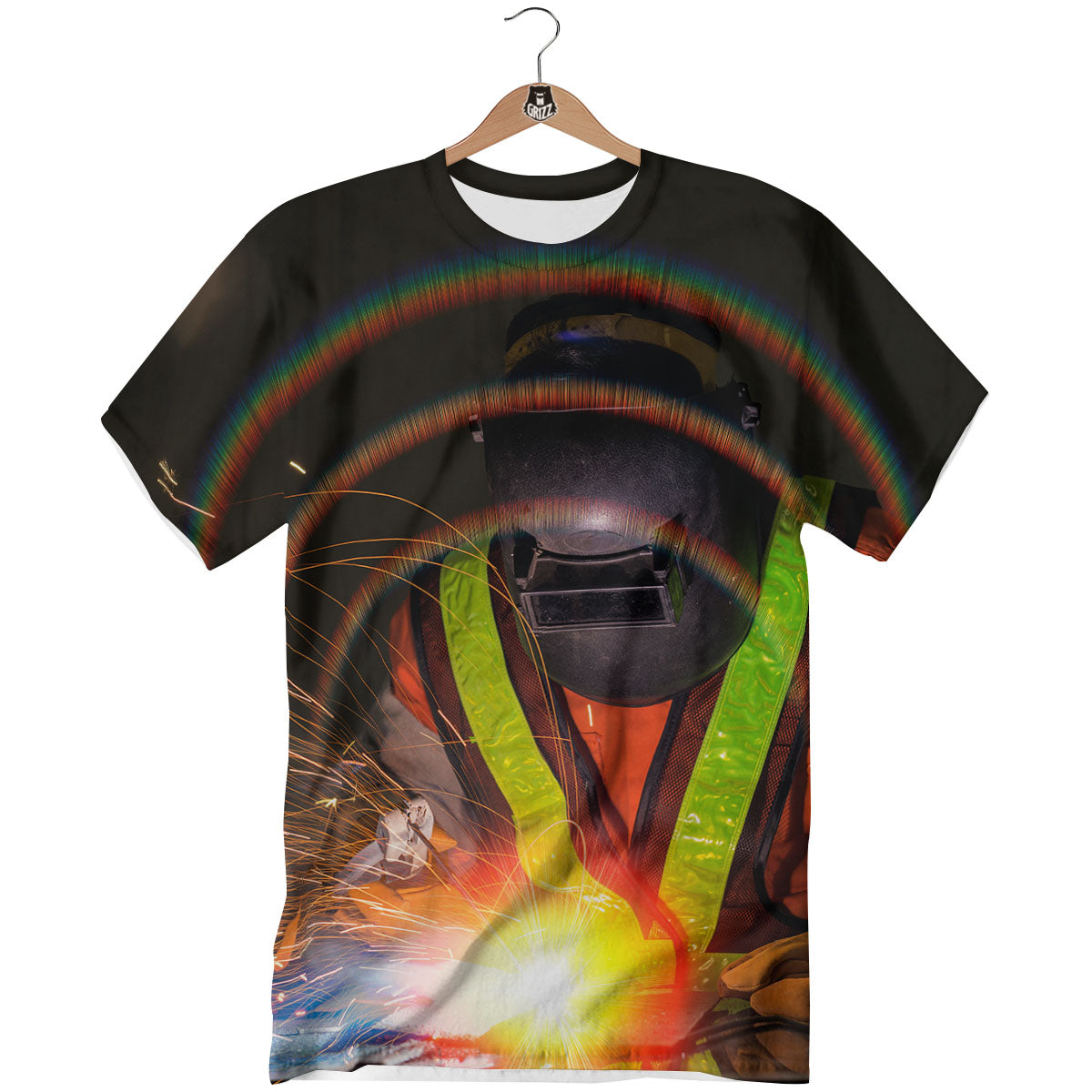 Welder Industrial Print T-Shirt-grizzshop