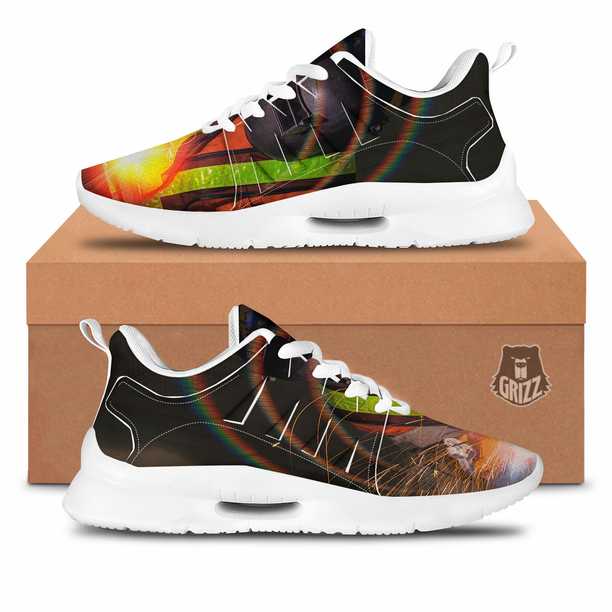 Welder Industrial Print Tennis Shoes-grizzshop