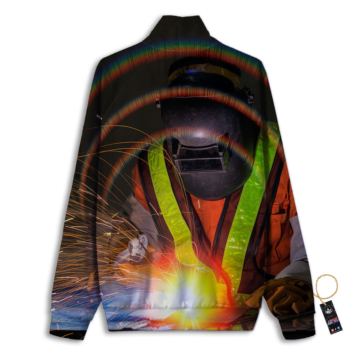 Welder Industrial Print Track Jacket-grizzshop