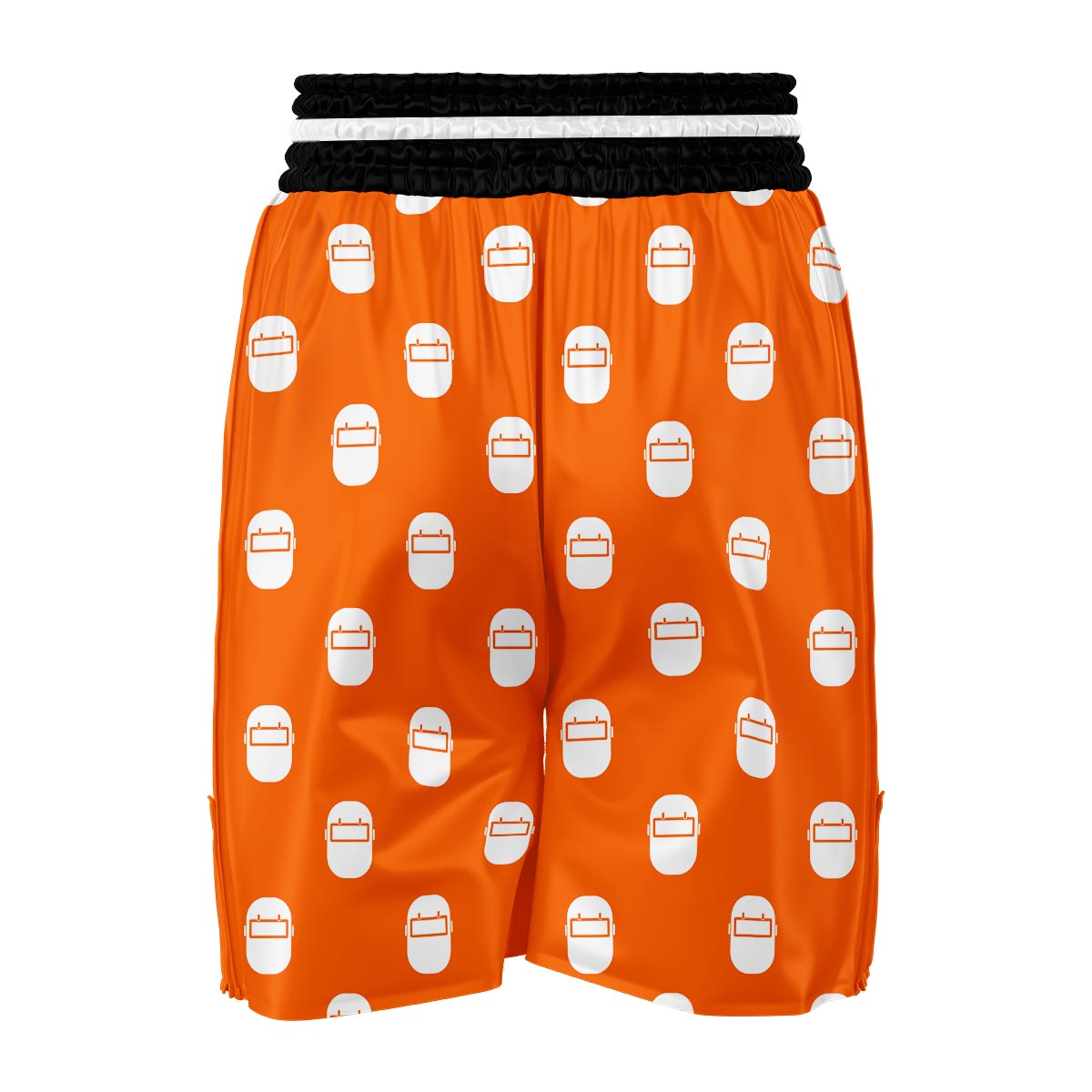 Welder Mask Pattern Print Boxing Shorts-grizzshop