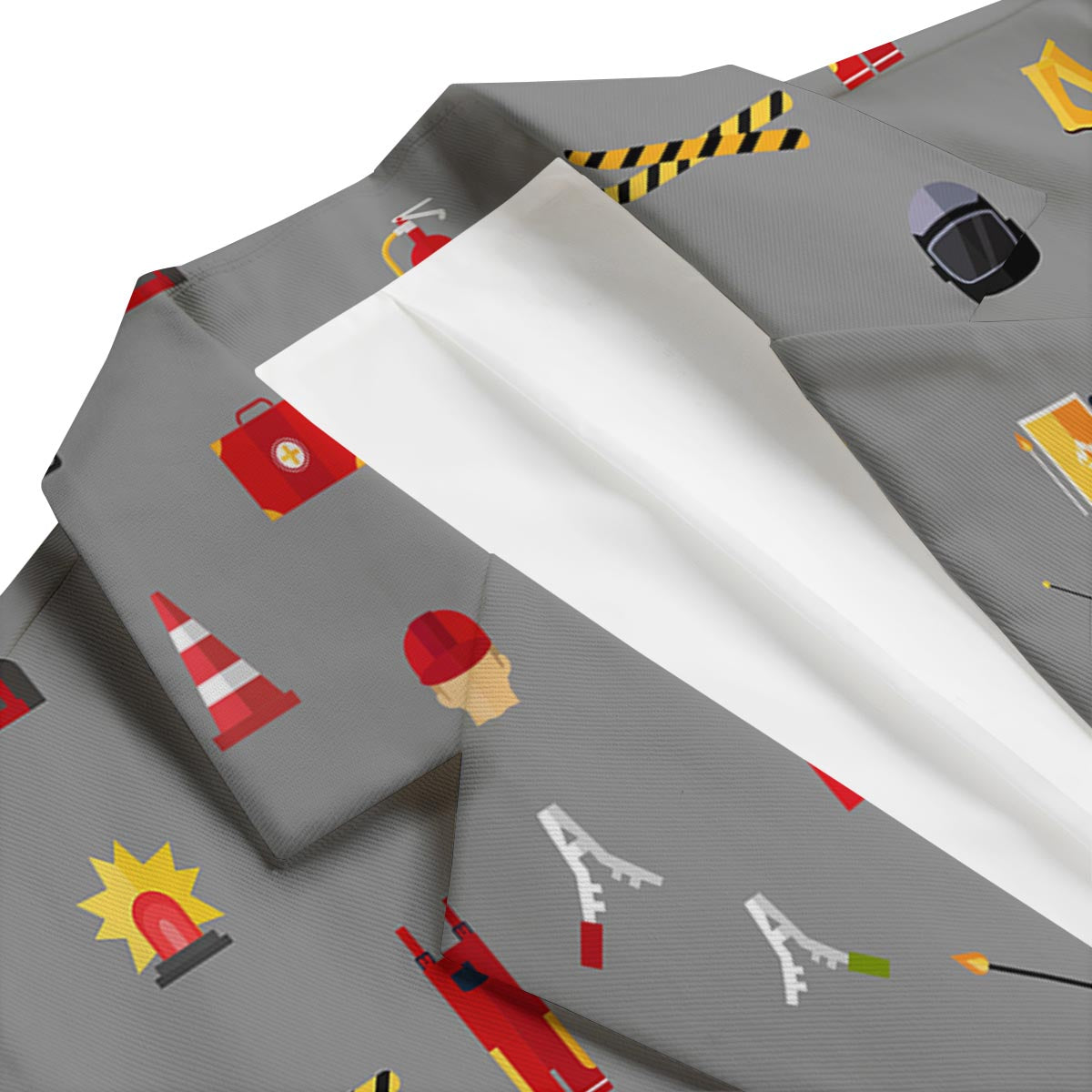 Welder Print Pattern Men's Blazer-grizzshop