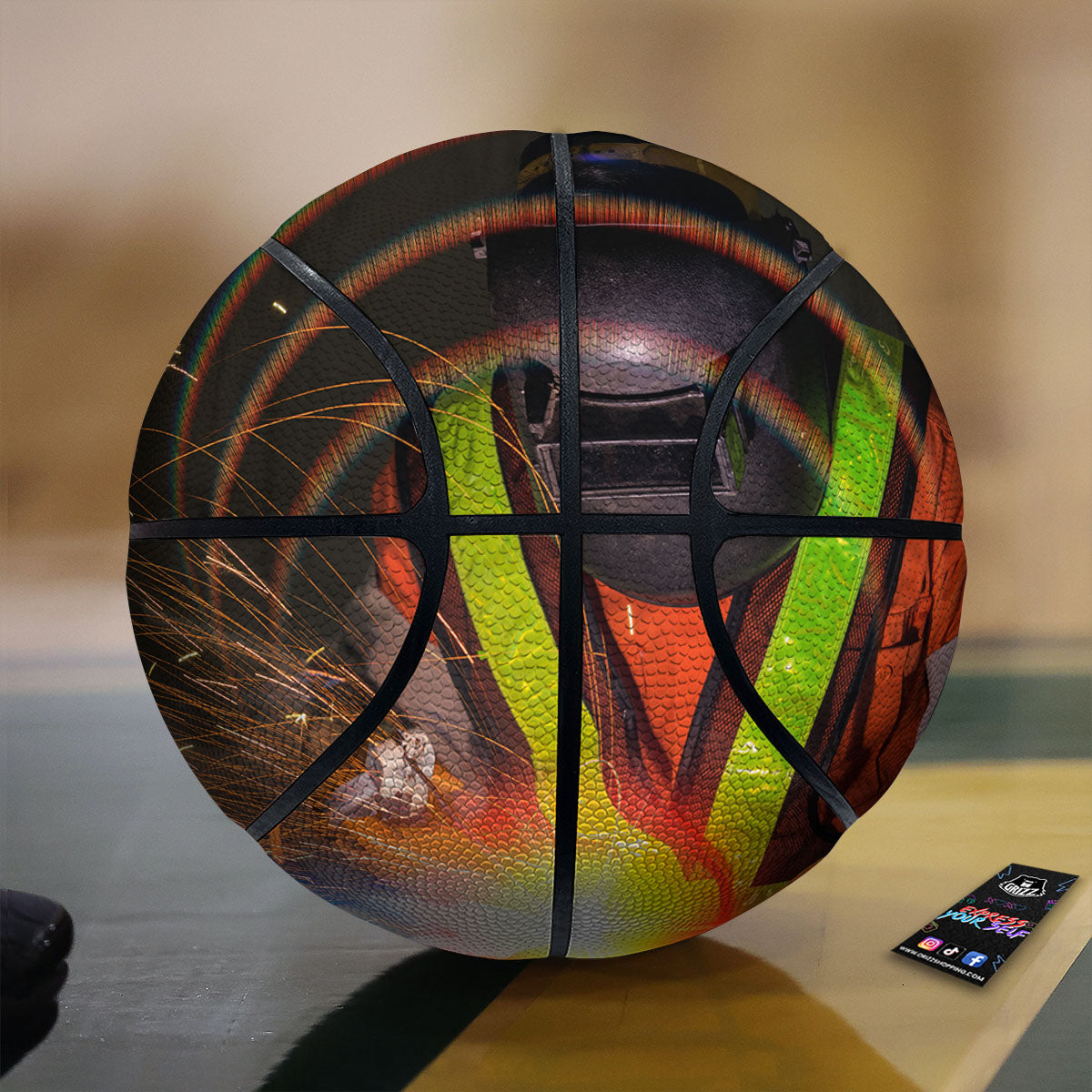 Welder Industrial Print Basketball