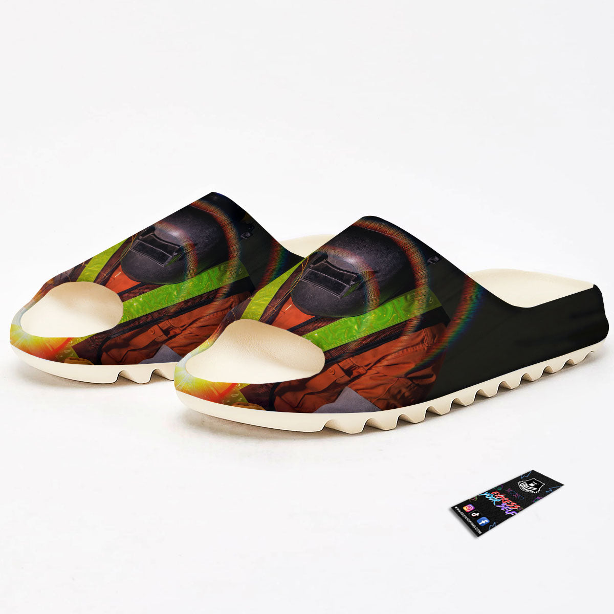 Welder Industrial Print Sandals-grizzshop