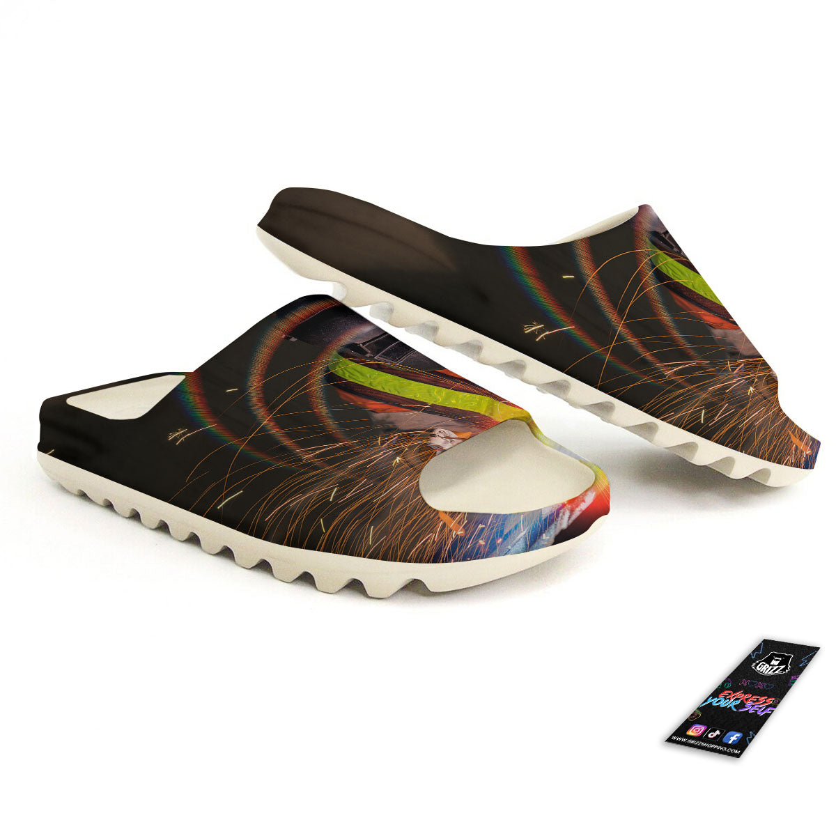 Welder Industrial Print Sandals-grizzshop