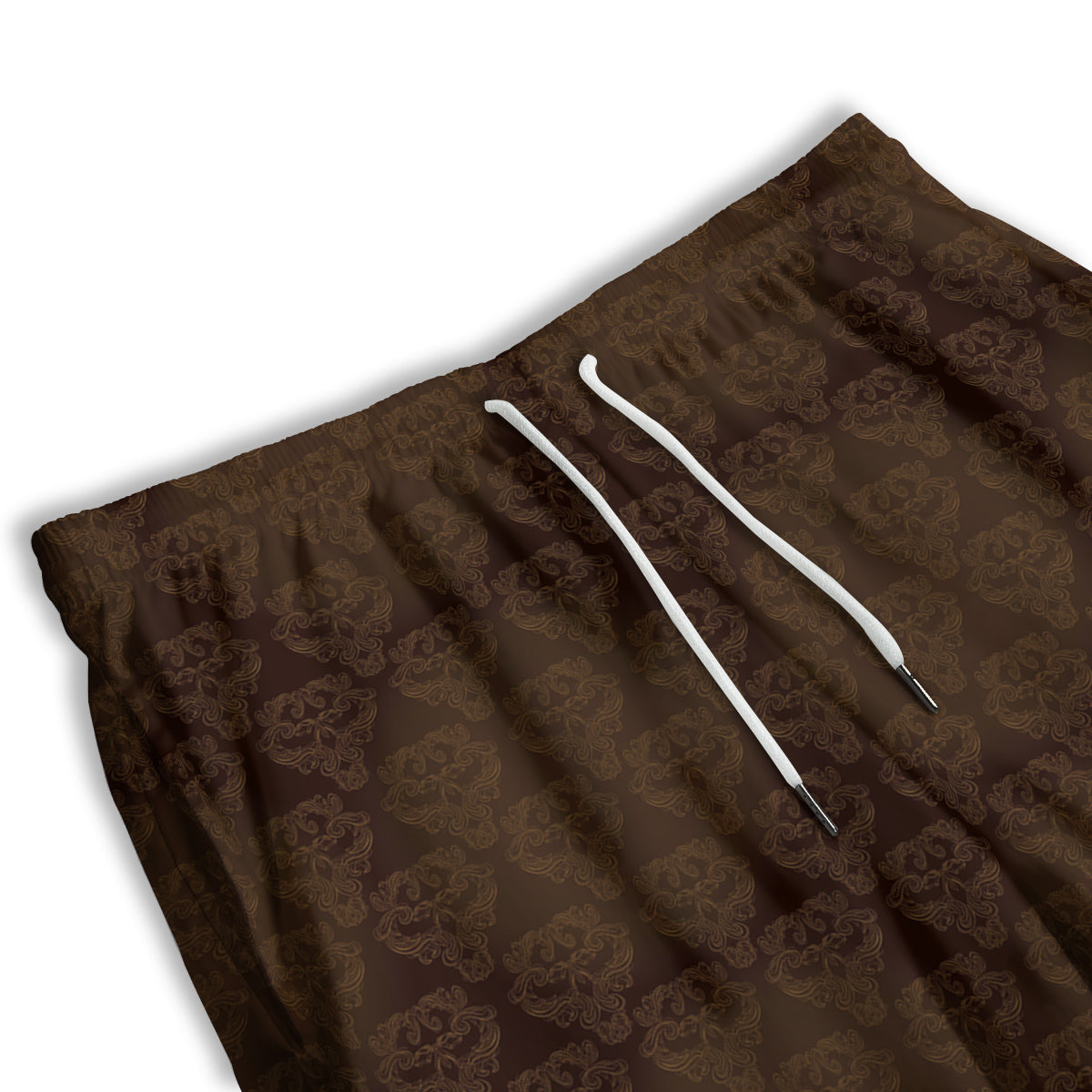 White Tiger Japanese Print Pattern Men's Athletic Shorts