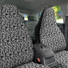 Western Flower White And Black Print Car Seat Covers-grizzshop