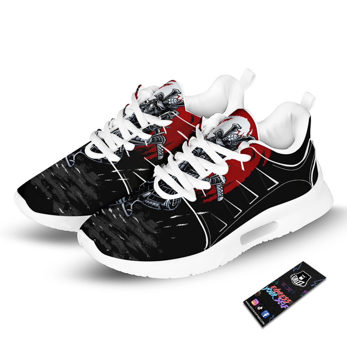 Whales and Dolphin Boho Print Pattern Tennis Shoes-grizzshop