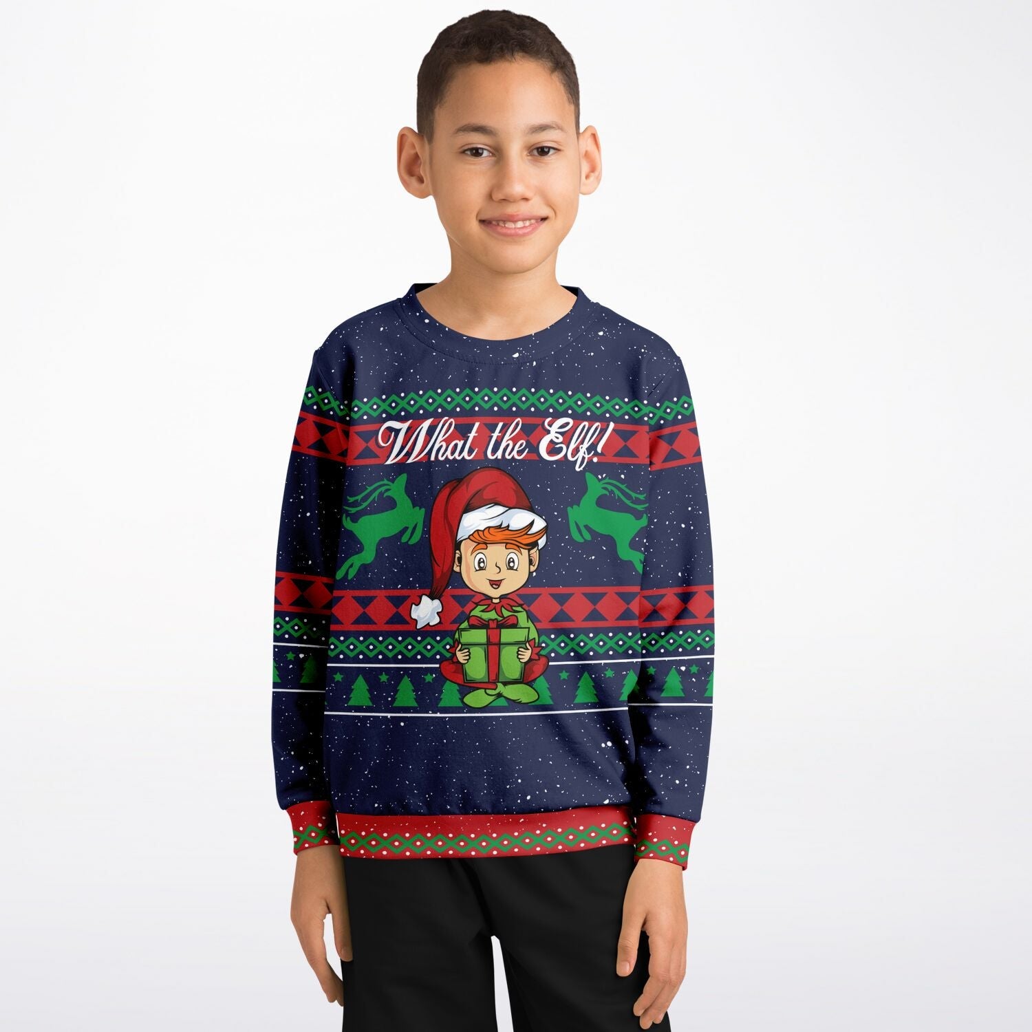 What the Elf Ugly Christmas Sweater-grizzshop