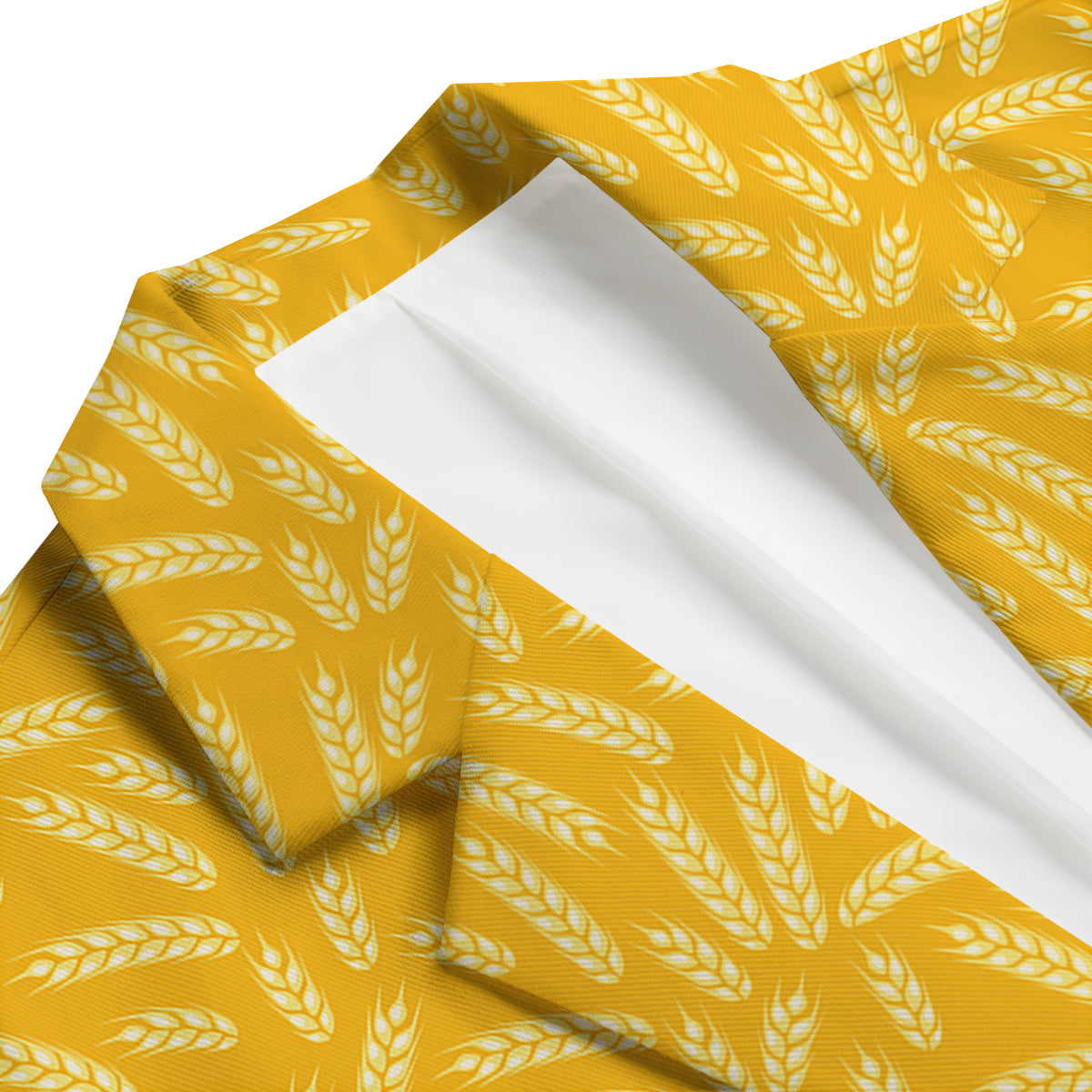 Wheat Print Pattern Men's Blazer-grizzshop
