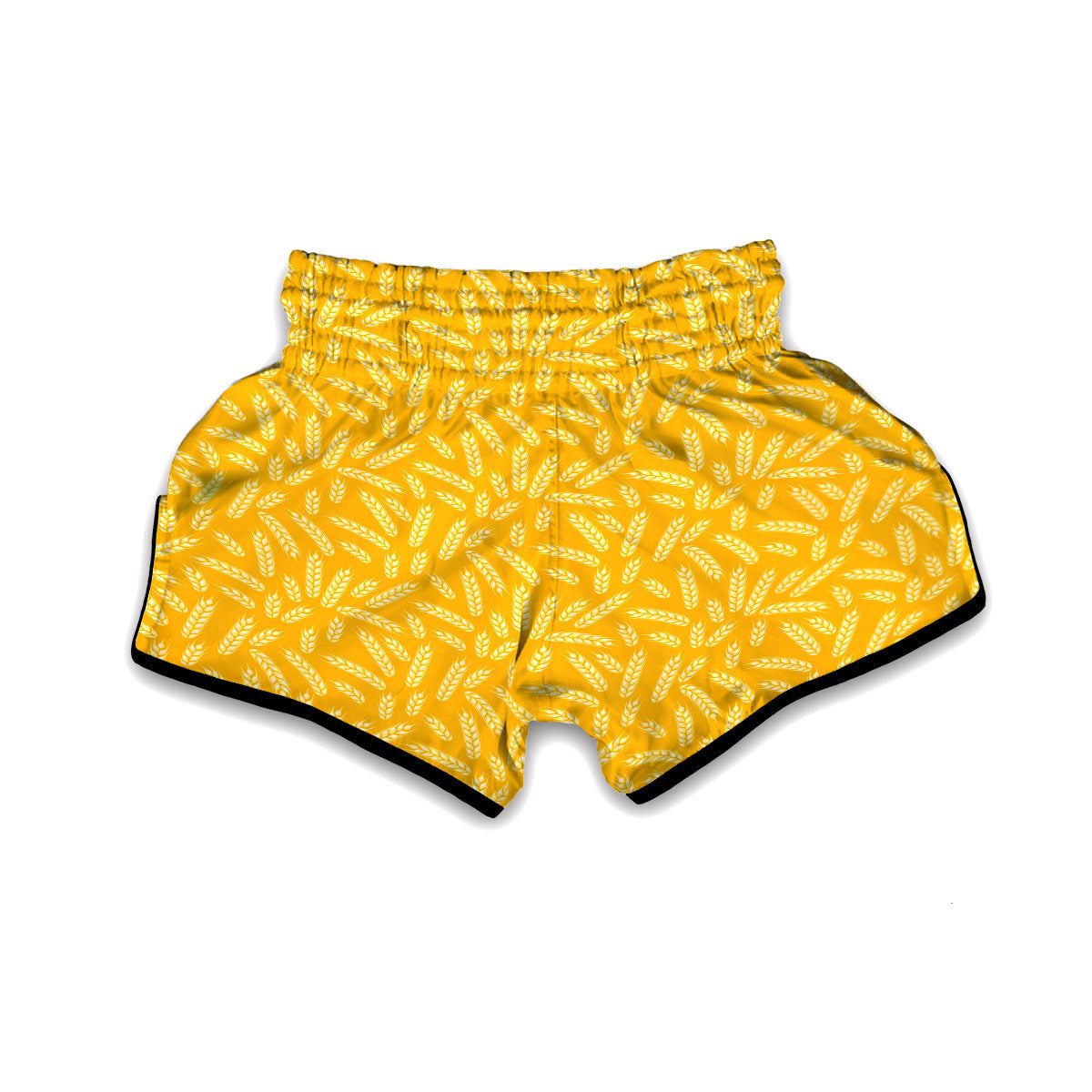 Wheat Print Pattern Muay Thai Boxing Shorts-grizzshop