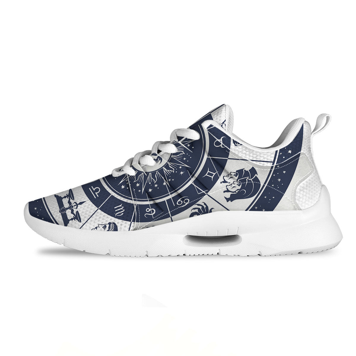Wheel Zodiac Signs Print Tennis Shoes-grizzshop