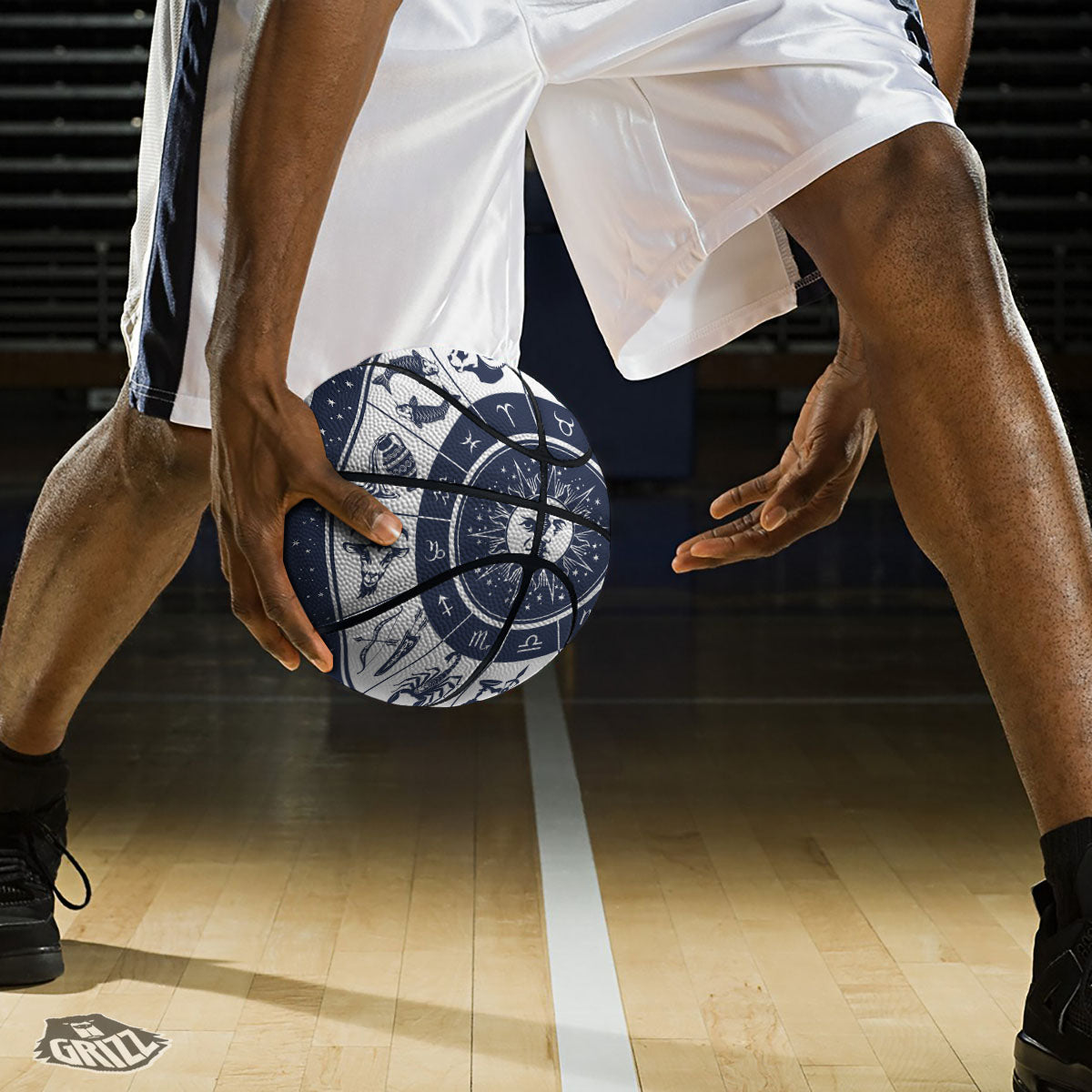 Wheel Zodiac Signs Print Basketball