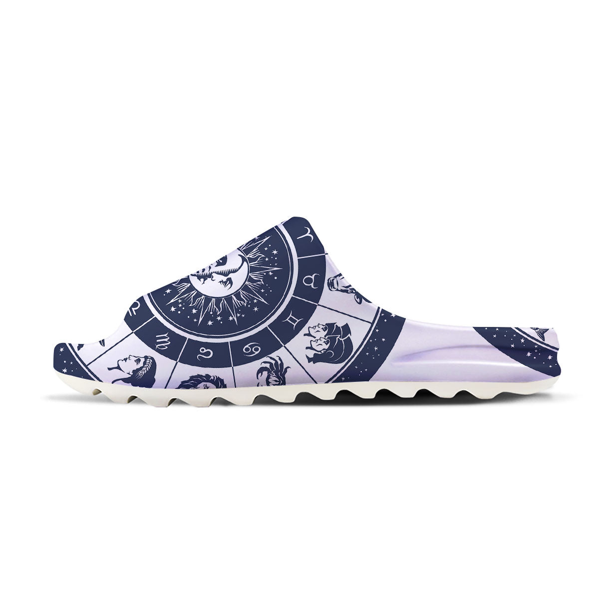 Wheel Zodiac Signs Print Sandals-grizzshop