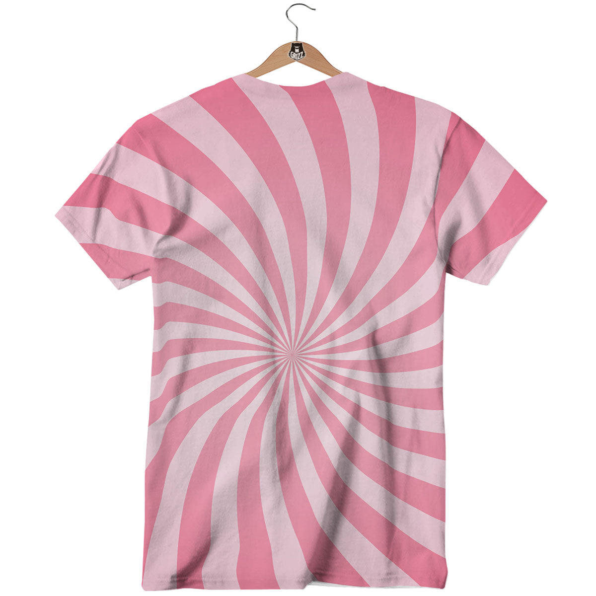 Whirlpool Spiral Pink Print T-Shirt-grizzshop