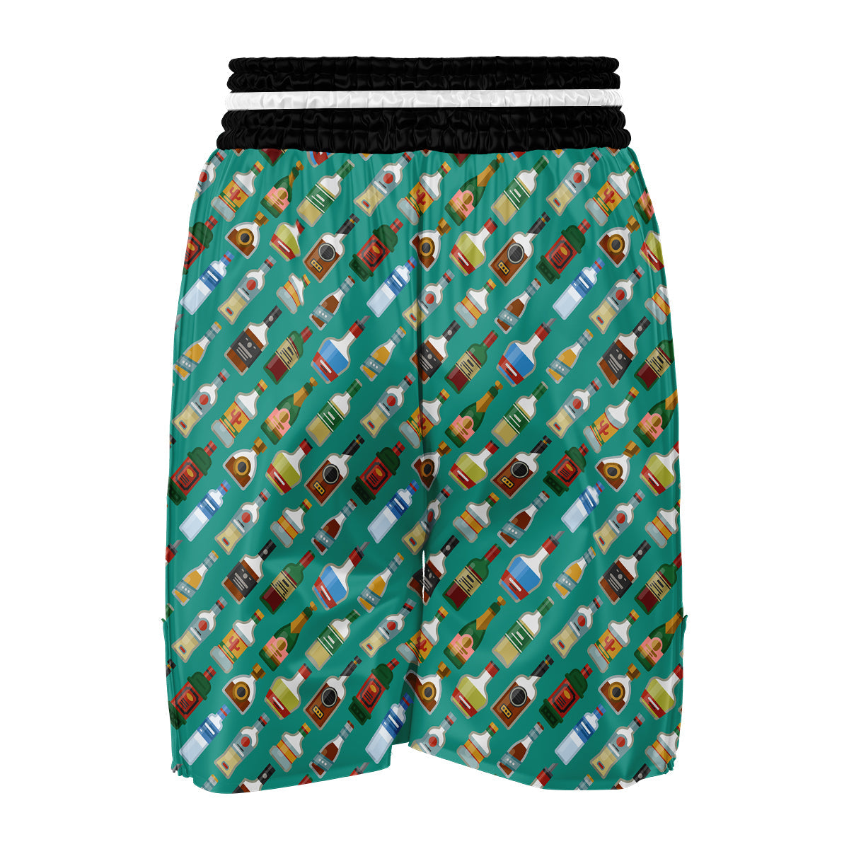 Whisky Colorful Print Pattern Boxing Shorts-grizzshop
