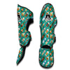 Whisky Colorful Print Pattern Muay Thai Shin Guards-grizzshop