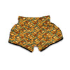 Whisky Vintage Print Pattern Muay Thai Boxing Shorts-grizzshop