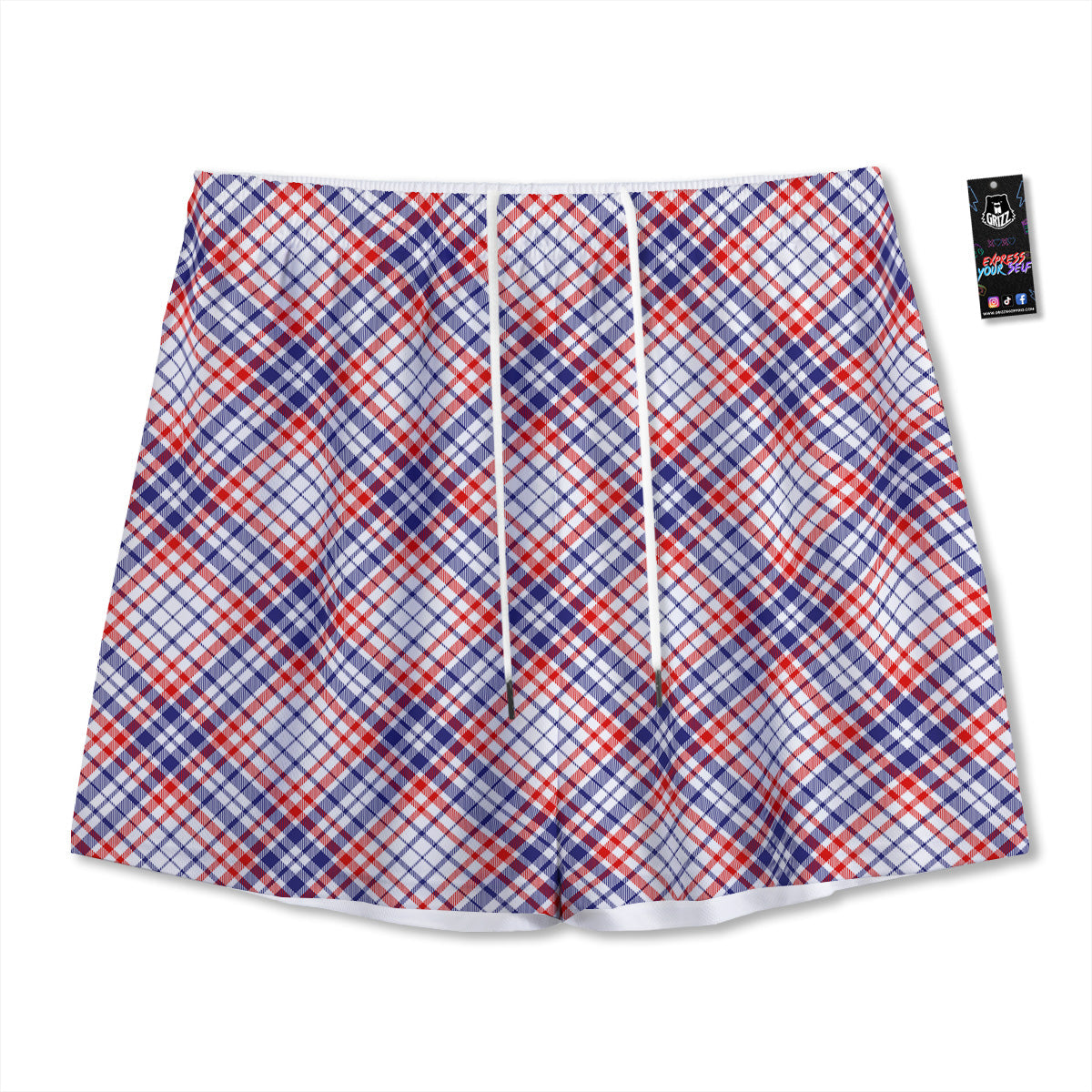 Water Lilies And Frogs Print Pattern Mesh Shorts