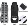 White And Black Argyle Print Pattern Car Seat Covers-grizzshop