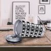 White And Black Argyle Print Pattern Tumbler-grizzshop