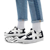 White And Black Pisces Sign Print Skate Shoes-grizzshop