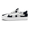 White And Black Pisces Sign Print Skate Shoes-grizzshop