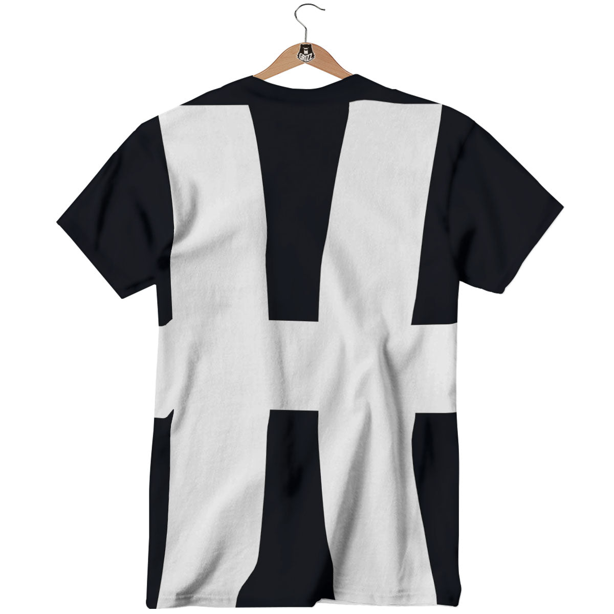 White And Black Pisces Sign Print T-Shirt-grizzshop