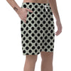 White And Black Polka Dot Print Men's Shorts-grizzshop