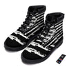 White And Black USA Flag Print Boots-grizzshop