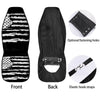 White And Black USA Flag Print Car Seat Covers-grizzshop