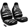 White And Black USA Flag Print Car Seat Covers-grizzshop