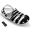 White And Black USA Flag Print Clog-grizzshop