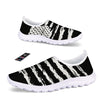 White And Black USA Flag Print Nurse Shoes-grizzshop