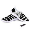 White And Black USA Flag Print Nurse Shoes-grizzshop