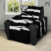 White And Black USA Flag Print Recliner Protector-grizzshop