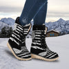 White And Black USA Flag Print Snow Boots-grizzshop