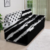 White And Black USA Flag Print Sofa Cover-grizzshop