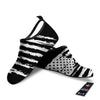 White And Black USA Flag Print Water Shoes-grizzshop