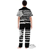 White And Black USA Flag Print Women's Pajamas Set-grizzshop