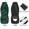 White And Dark Green Marble Texture Print Car Seat Covers-grizzshop