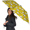 White And Yellow Duck Rubber Print Pattern Umbrella-grizzshop
